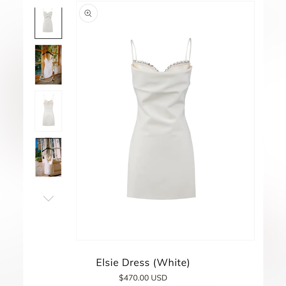 Nana Jacqueline Los Angeles Elsie Dress (white)